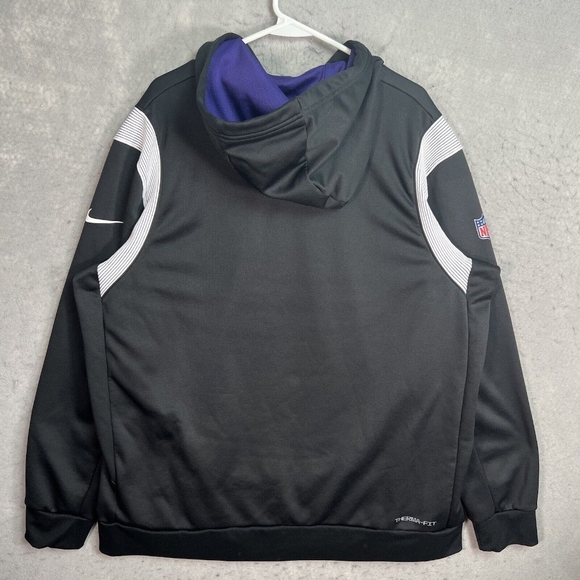 NWT Baltimore Ravens Nike Sideline Therma-Fit Pullover Hoodie - Picture 2 of 6